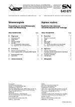 Catalogue Signaux routiers SN640871, rglementation signalisation suisse (format PDF) - Cliquer ICI