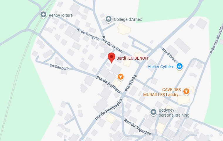 Plan d'acc�s � Arnex-sur-Orbe avec itin�raire Google Maps (cliquer ICI)