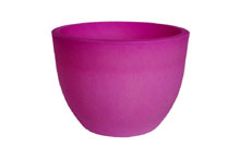 Pot pour plantes, lumineux,plastique - Orione Fluo, Lila, 30cm 22 cm H