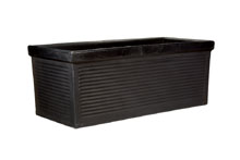 Caisse pour plantes Millerighe plastique - Anthracite, 97x44cm 38cm H