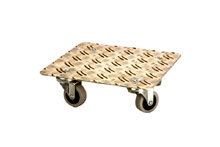 Support  roulettes - Alu Quadro, charge 80kg 25x25cm