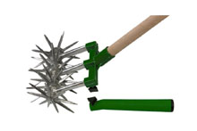 Cultivateur roulant  - 4cm,4 rglages,manche 150cm + poigne